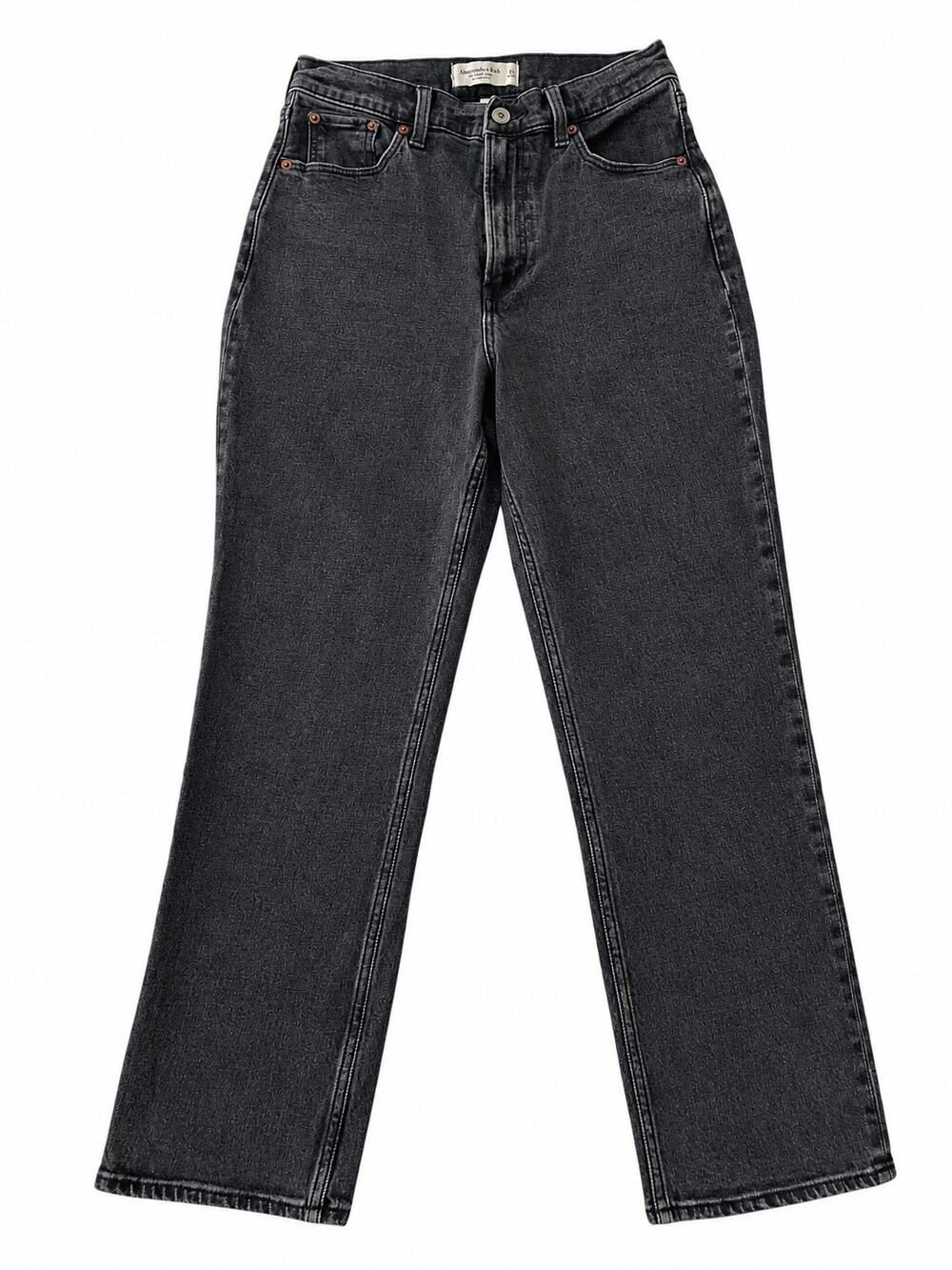 Abercrombie & Fitch Curve Love Ultra High Rise Ankle Straight Jeans Size 28